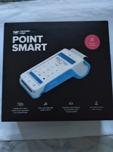 MAQUINA DE CARTÃO MERCADO PAG - POINT SMART COMPLETA