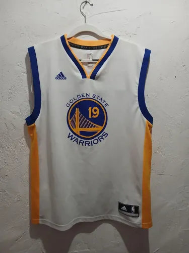 regata G branca da Adidas do Golden State Warriors da NBA