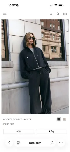 Calça e Jaqueta Bomber  Zara