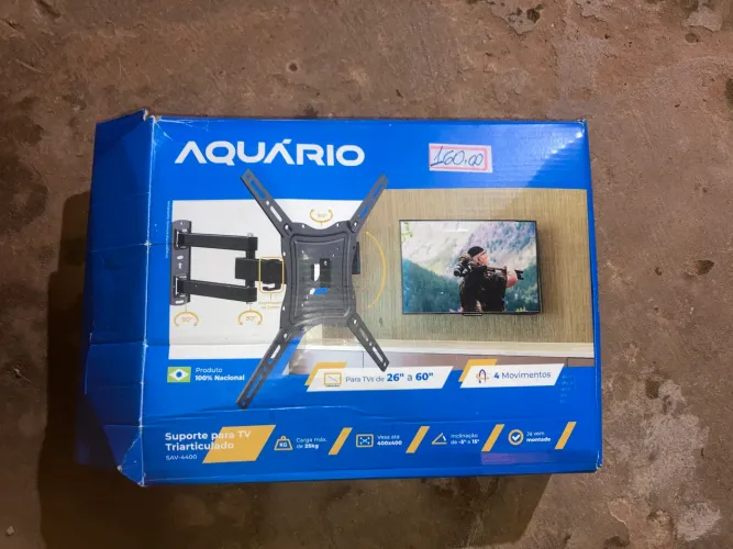? SUPORTE PARA TV TRIARTICULADO AQUÁRIO - 26? A 60? ?