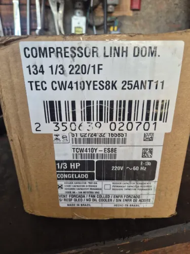  Vendo compressor 1/3 220v R134a refrigeração 