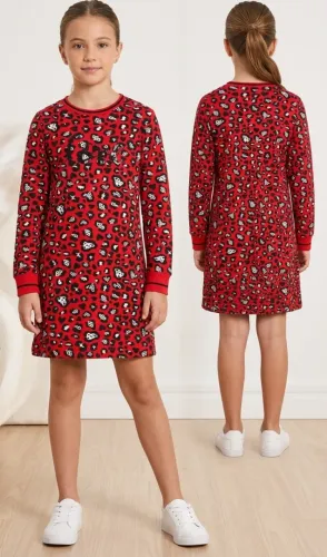Vestido Infantil Carinhoso - Tamanho 12 - Lindo e Confortável