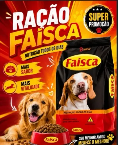 RAÇÃO PARA CÃES ADULTO FAISCA CARNE 15KG