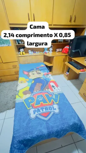 CONJUNTO MODULAR EM MADEIRA - QUARTO SOLTEIRO