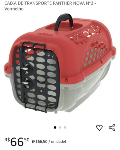 Caixa de transporte Pet de até 5kg