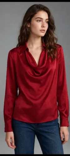 Camisa de cetim 