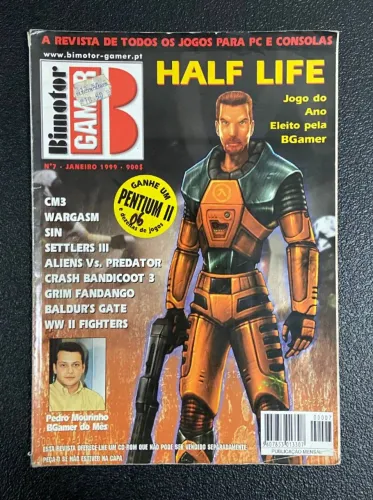 revista bimotor gamer nº7 - jan/1999 - half life - baldur's gate, crash bandicoot 3