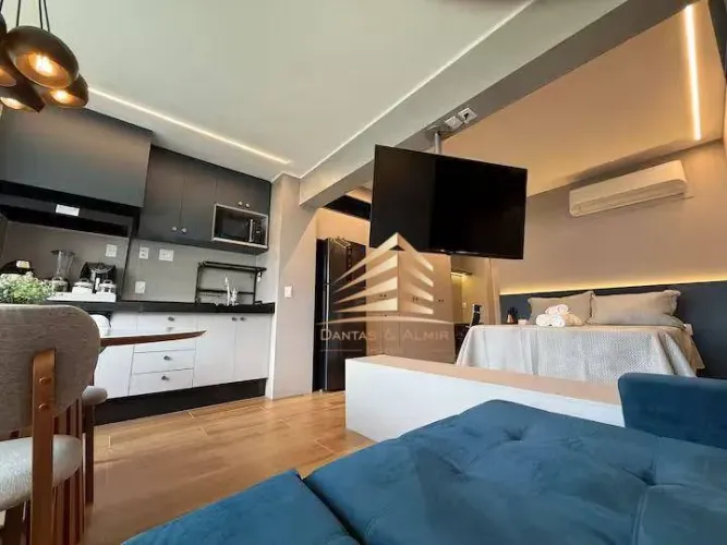 Apartamento mobiliado com 1 dormitório para alugar, 39 m² por R$ 5.187/mês - Macedo - Guar