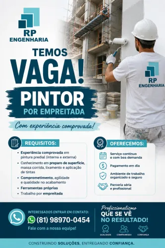 VAGA PARA PINTOR.
