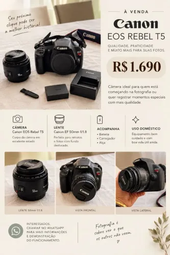 Máquina fotográfica CÂNON