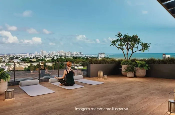 Studio em Boa Viagem à venda com 23,15m² e lazer completo | Vista panorâmica do Rooftop