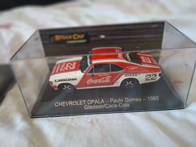 Miniatura Stock Car paulo gomes coca cola 1980 gledson 