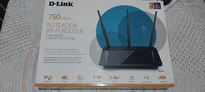 Roteador D-link dir809 preto
