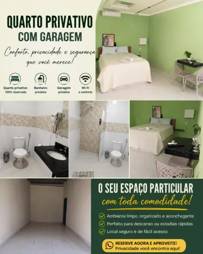 Quarto privativo. Local calmo tranquilo e total privacidade