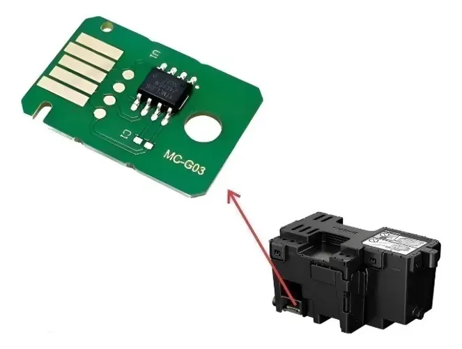 Chip Caixa Resíduo Para Canon Mc G03 Gx4050 4010 3020 3050