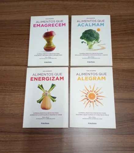 Kit Livros Alimentos que Emagrecem, Energizam, Acalmam e Alegram