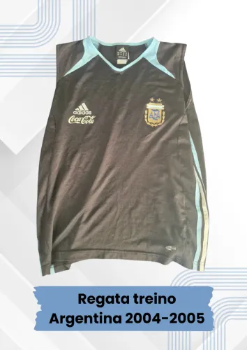 Regata Adidas Seleção Argentina 2004/2005 - Tamanho G