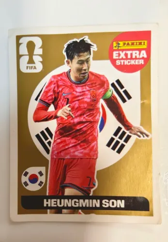 Figurinha da copa 2026 Heungmin Son extra dourado