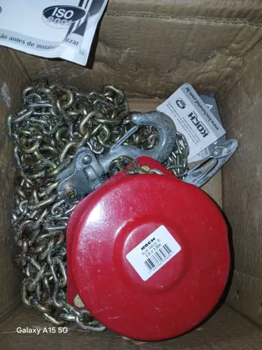 Vendo talha Koch 500kl nova na caixa sem uso 3mts de corrente, novo no mercado livre 790
