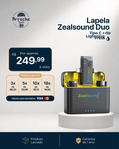 Lapela Zeasound Duo - Lacrada