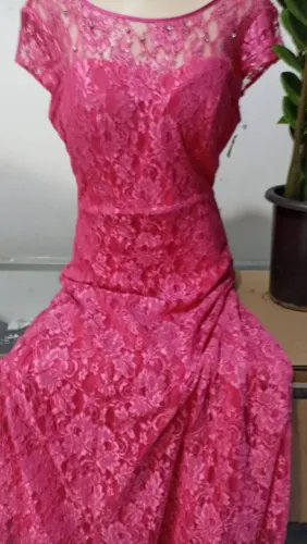 Vestido de festa GG pink c pedras