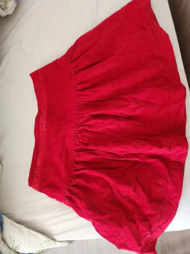 Saia vermelho vivo soltinha - tamanho M