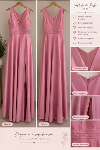Vestido rose