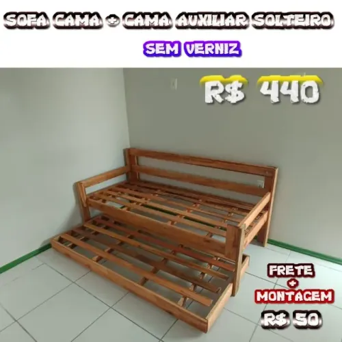 SOFA CAMA + BICAMA SOLTEIRO