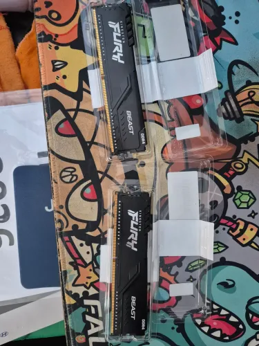 Memória RAM Kingston Fury Beast 16GB (2x8GB) DDR4 3200MHz CL16