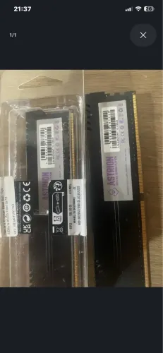 Relampago 2x8gb de memória ram semi nova ASTRION
