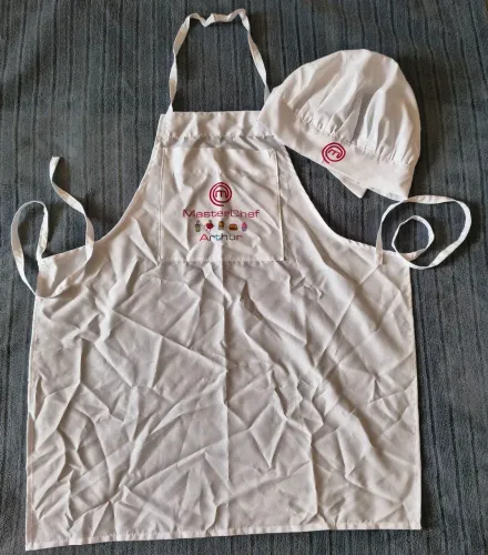Fantasia Master Chef Junior personalizada com o nome Arthur