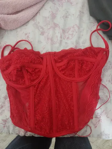 Body feminino vermelho tamanho único novo
