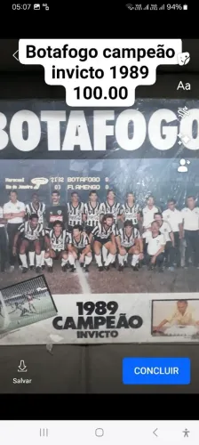 Botafogo campeão 1989 Vinil