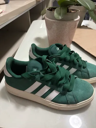 Tênis Adidas Grand Court Base 00s Verde Camurça - Tam 38