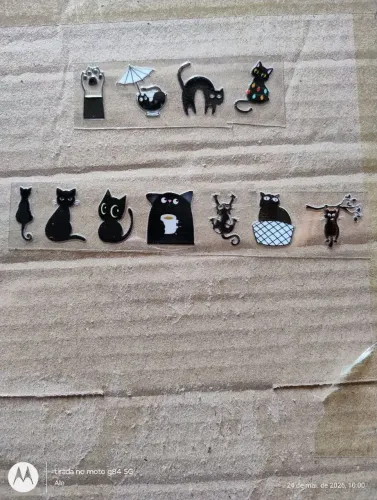 Adesivos para vidro gatinhos 