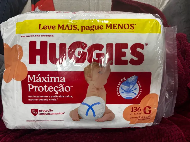 Fralda Huggies TAM G 136unid