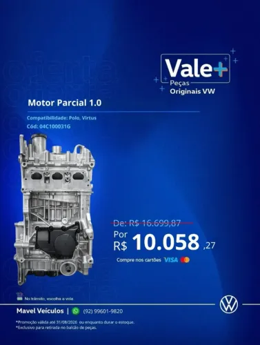 MOTOR DO POLO , POLO TRACK , VIRTUS E TERA