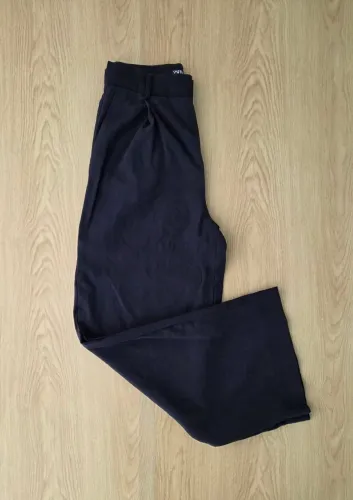 calça zara wide leg preta pp
