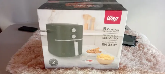 Airfryer grande 5,2 litros de capacidade com 2 anos de garantia