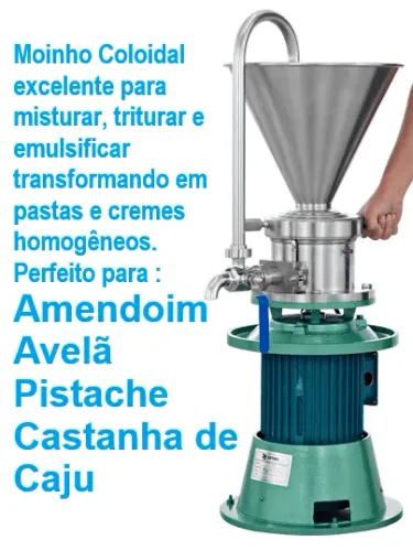 MOINHO PARA MISTURAR TRITURAR E EMULSIFICAR PASTA DE AMENDOIM e CREME semi novo EXCELENTE