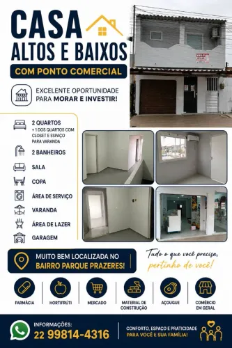 Vendo casa bem localizada altos e baixo já com ponto de comércio