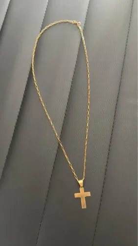 Corrente e pingente de ouro 18k 