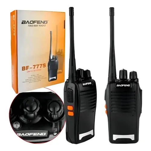 RADIO COMUNICADOR BAOFENG BF-777S<br><br>COM FONE DE OUVIDO