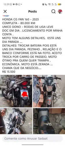 HONDA FAN CG 160