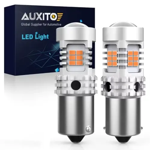 Par de LED Âmbar Amarelo 2 Pcs 1156 BAU15S PY21W