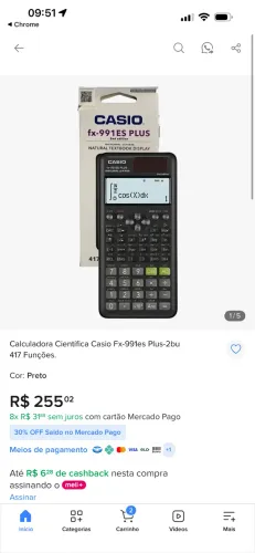 Calculadora Científica Casio