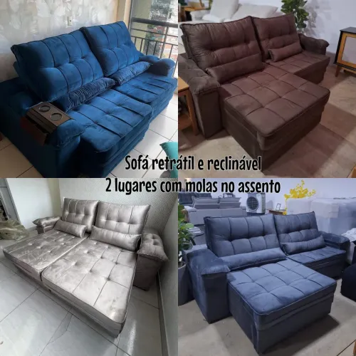 Hoje SOFÁ RETRÁTIL E RECLINÁVEL DIRETAMENTE DA FÁBRICA FRETE GRÁTIS