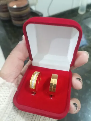 Par Alianças Casamento Banhada 18k Anatômica Tradicional Abaulada Bodas Cerimônia Ouro.