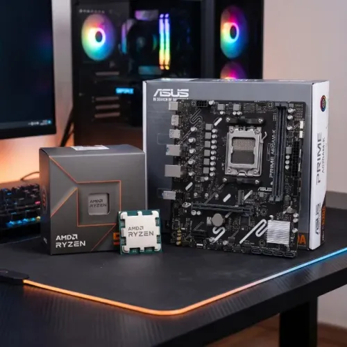 KIT UPGRADE AM5 - Ryzen 5 7500F + Placa Mãe Asus A620M-K - Novos Garantia de 1 ANO