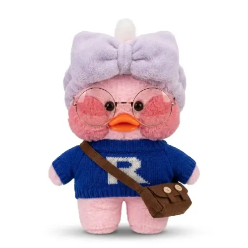 Pato Rosa Lalafanfan Kawaii Duck 30cm Pelúcia